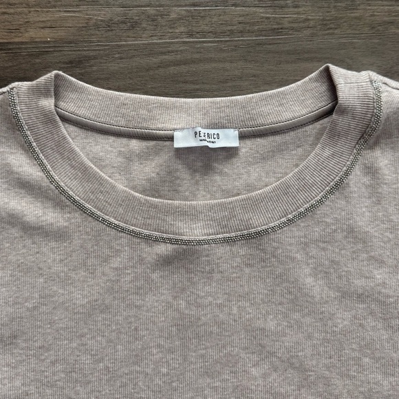 Peserico | Micro-Ribbed Stretch Jersey T-Shirt - Picture 2 of 5